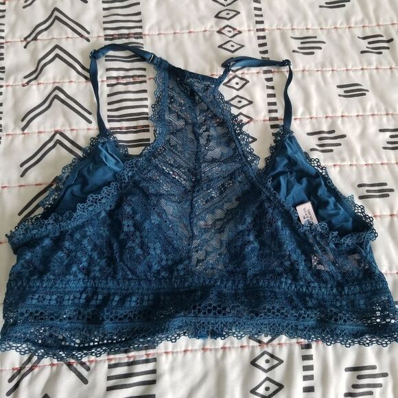 Victoria's Secret Teal Front Closure Racerback Bralette Medium - Picture 7 of 7